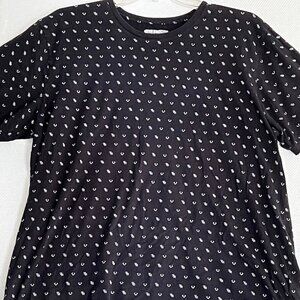 True Religion Shirt Mens World Tour Black All Over Print Short Sleeve XXXL‎